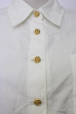 画像7: INGEBORG / カメリアリボン刺繍ポケットシャツ  ホワイト T-26-01-29-001-LO-BL-SA-ZT