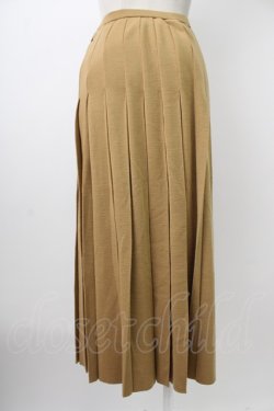 画像2: INGEBORG / ニット裾リボンプリーツスカート  ベージュ T-26-01-29-016-LO-SK-SA-ZT