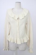 axes femme kawaii / フリルカーディガン M 白 T-26-02-01-001-AX-TO-SA-ZT