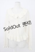 axes femme kawaii / フリルカーディガン M 白 T-26-02-01-001-AX-TO-SA-ZH