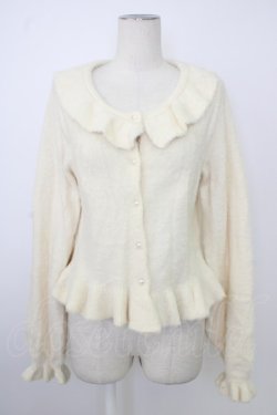 画像1: axes femme kawaii / フリルカーディガン M 白 T-26-02-01-001-AX-TO-SA-ZT
