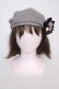 画像2: axes femme / 巻きバラリボンブローチ付きベレー  グレー T-26-02-01-025-AX-AC-SA-ZT (2)