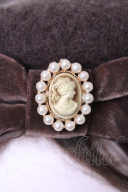 画像4: m petit by misako / カメオボンベレー  ブラウン T-26-02-01-026-LO-AC-SA-ZT