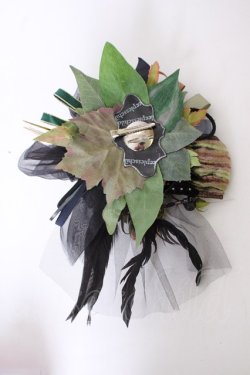 画像2: Sleeplesschilds / ブーケ2wayクリップ  グリーンｘ黒 T-26-02-01-027-EL-AC-SA-ZT