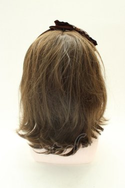 画像2: m petit by misako / AMリボンカチューシャ  ブラウン T-26-02-01-028-LO-AC-SA-ZT