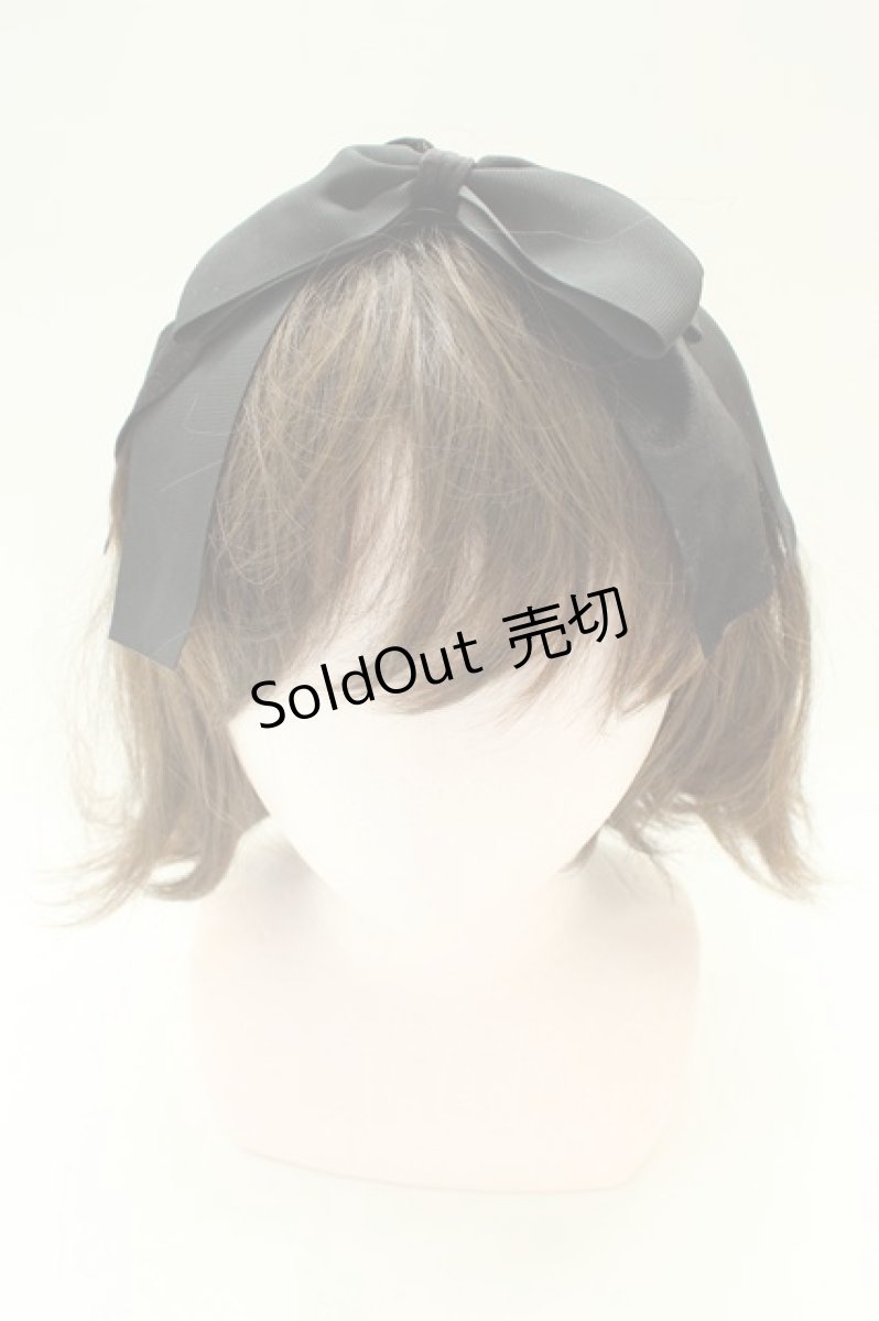 画像1: LOLITAその他(お買取対象外) / リボンクリップカチューシャ  ブラック T-26-02-01-030-LO-ZA-SA-ZT575-F003 (1)