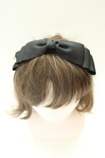 画像5: m petit by misako / NINA'sコラボ AM*NIリボンカチューシャ  黒 T-26-02-01-031-LO-AC-SA-ZT575-F003 (5)