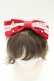 画像4: Cute.Q / パールレースリボンカチューシャ  赤Ｘ白 T-26-02-01-033-EL-AC-SA-ZT (4)