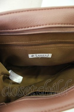 画像4: axes femme / 配色フラップデザインバッグ  ブラウン T-26-02-01-036-AX-BG-SA-ZT