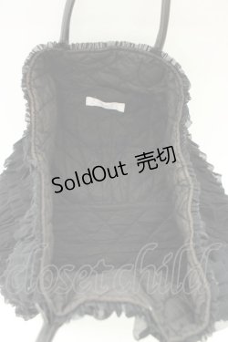 画像3: PINK HOUSE / バッグ  黒シフォンフリル T-26-02-01-040-LO-BG-SA-ZT