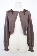 m petit by misako / AM*リボンニットボレロ S ブラウン T-26-02-01-005-LO-TO-SA-ZT