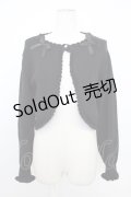 m petit by misako / AM*リボンニットボレロ M 黒 T-26-02-01-006-LO-TO-SA-ZT580