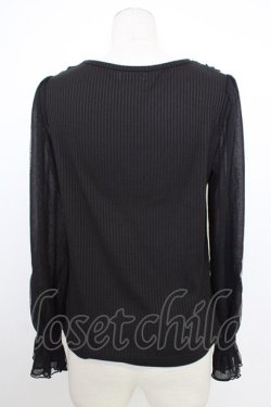 画像2: axes femme POETIQUE / ブーケ刺繍カットプルオーバー M ブラック T-26-02-01-008-AX-TO-SA-ZT