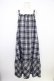 画像1: axes femme / チェック柄キャミワンピース  ネイビー T-26-02-01-009-AX-OP-SA-ZT (1)