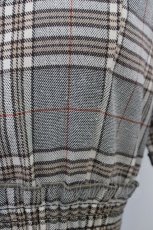 画像3: axes femme NOSTALGIE / シャーリングチェックワンピ  ブラウン T-26-02-01-011-AX-OP-SA-ZT581 (3)
