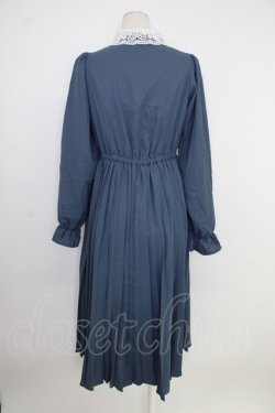 画像2: m petit by misako / AM*レースエリプリーツワンピース S ブルー T-26-02-01-015-LO-OP-SA-ZT