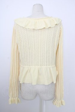 画像2: axes femme kawaii / プチローズニットカーデ  アイボリー T-26-02-01-002-AX-TO-SA-ZT