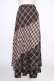 画像2: axes femme / チェック切替ロングスカート M ブラウン T-26-02-01-017-AX-SK-SA-ZT (2)