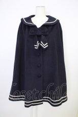 画像1: Secret Honey / セーラーケープ  ネイビーＸ白 T-26-02-01-022-CA-JA-SA-ZTC059 (1)
