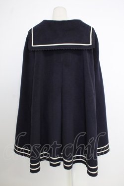 画像2: Secret Honey / セーラーケープ  ネイビーＸ白 T-26-02-01-022-CA-JA-SA-ZT