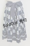 axes femme / チェス柄スカート  ネイビー T-26-02-02-020-AX-SK-SA-ZT579