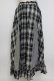 画像2: axes femme / チェックロングスカート  黒チェック T-26-02-02-022-AX-SK-SA-ZT (2)
