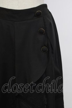画像4: axes femme / 釦付ラッフルスカート  黒 T-26-02-02-023-AX-SK-SA-ZT