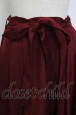 画像4: axes femme / リボン付フリルスカート  ボルドー T-26-02-02-024-AX-SK-SA-ZT579 (4)