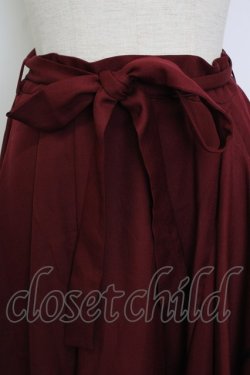 画像4: axes femme / リボン付フリルスカート  ボルドー T-26-02-02-024-AX-SK-SA-ZT