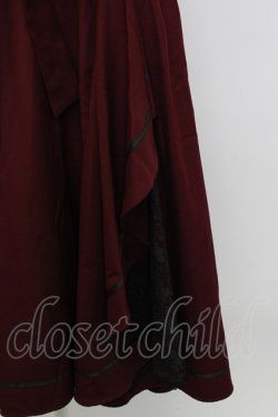 画像5: axes femme / リボン付フリルスカート  ボルドー T-26-02-02-024-AX-SK-SA-ZT