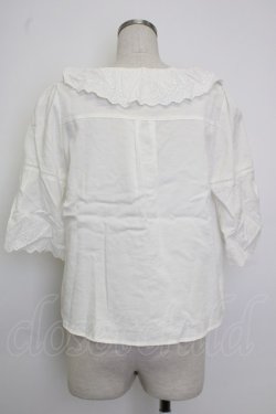 画像2: axes femme / クロスリボンブラウス M ホワイト T-26-02-02-001-AX-BL-SA-ZT