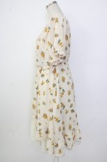 画像3: axes femme / ドットｘ花柄ワンピース M キナリ T-26-02-02-008-AX-OP-SA-ZT579 (3)