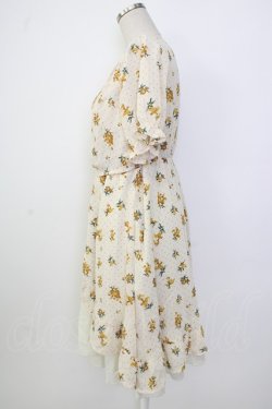 画像3: axes femme / ドットｘ花柄ワンピース M キナリ T-26-02-02-008-AX-OP-SA-ZT