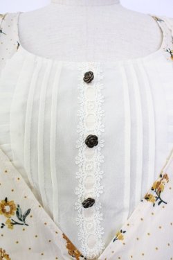 画像5: axes femme / ドットｘ花柄ワンピース M キナリ T-26-02-02-008-AX-OP-SA-ZT