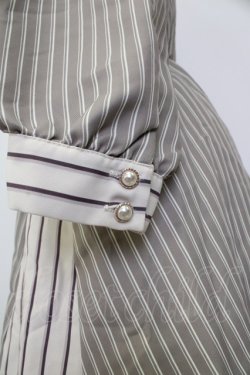 画像4: axes femme / ストライプ切替シャツチュニ  ブラウン T-26-02-02-011-AX-OP-SA-ZT