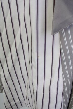 画像6: axes femme / ストライプ切替シャツチュニ  ブラウン T-26-02-02-011-AX-OP-SA-ZT