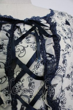 画像6: axes femme / シルエット柄レースアップワンピース M キナリ T-26-02-02-012-AX-OP-SA-ZT