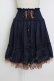 画像1: axes femme / ドットシャーリングスカート M ネイビー T-26-02-02-015-AX-SK-SA-ZT (1)
