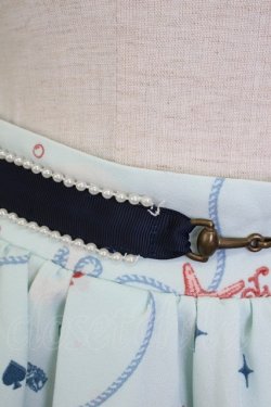 画像3: axes femme / シェル柄フレアスカート M サックス T-26-02-02-018-AX-SK-SA-ZT