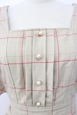 画像3: axes femme POETIQUE / ラッフルフリルワンピース M ベージュ T-26-02-03-020-AX-OP-SA-ZT