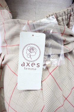 画像5: axes femme POETIQUE / ラッフルフリルワンピース M ベージュ T-26-02-03-020-AX-OP-SA-ZT