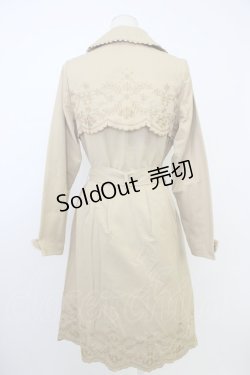 画像2: axes femme / 刺繍入りトレンチコート M ベージュ T-26-02-03-024-AX-CO-SA-ZTC068