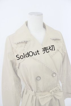 画像3: axes femme / 刺繍入りトレンチコート M ベージュ T-26-02-03-024-AX-CO-SA-ZTC068