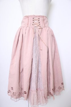 画像1: axes femme POETIQUE / 裾薔薇くりぬきスカート  黒 T-26-02-03-025-AX-SK-SA-ZT