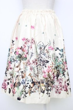 画像2: axes femme / ジャカードプリントスカート M アイボリー T-26-02-03-026-AX-SK-SA-ZT