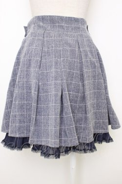 画像2: Secret Honey / チェックリボンスカート  ネイビーＸ白チェック T-26-02-03-027-CA-SK-SA-ZT