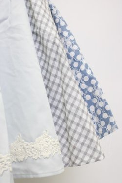 画像4: axes femme POETIQUE / レースパッチワークスカート M サックス T-26-02-03-028-AX-SK-SA-ZT