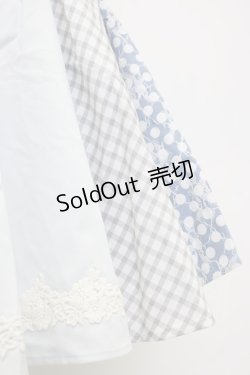 画像4: axes femme POETIQUE / レースパッチワークスカート M サックス T-26-02-03-028-AX-SK-SA-ZT594