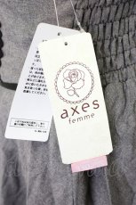 画像5: axes femme POETIQUE / デニム風コルセットスカート M ブラック T-26-02-03-029-AX-PA-SA-ZT594 (5)