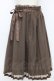 画像1: Fi.n.t / ロゴリボン付きプリーツチュールスカート  ブラウン T-26-02-03-030-CA-SK-SA-ZT (1)